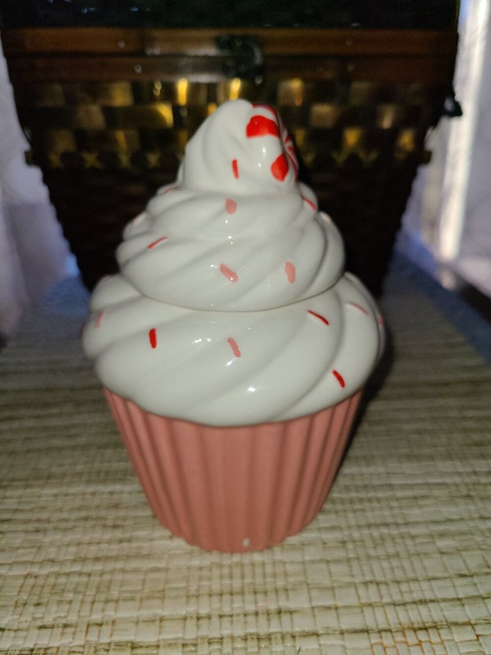 Neon Studio Hand Poured Peppermint Mocha Cupcake Scented Candle 11.1 Oz.